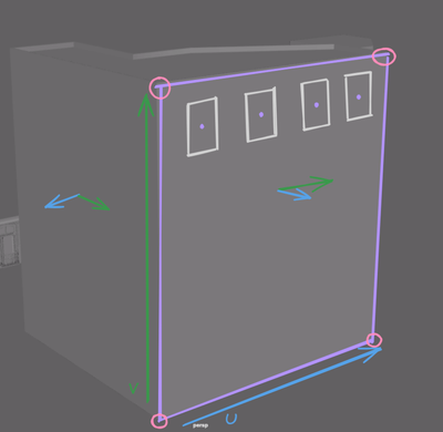Figure showing tangents and normals on geometry.