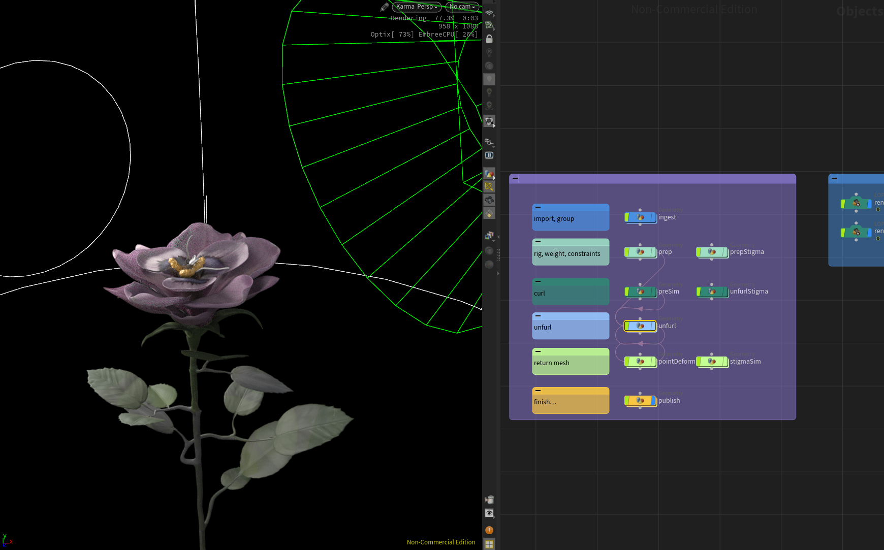Screenshot of Houdini.